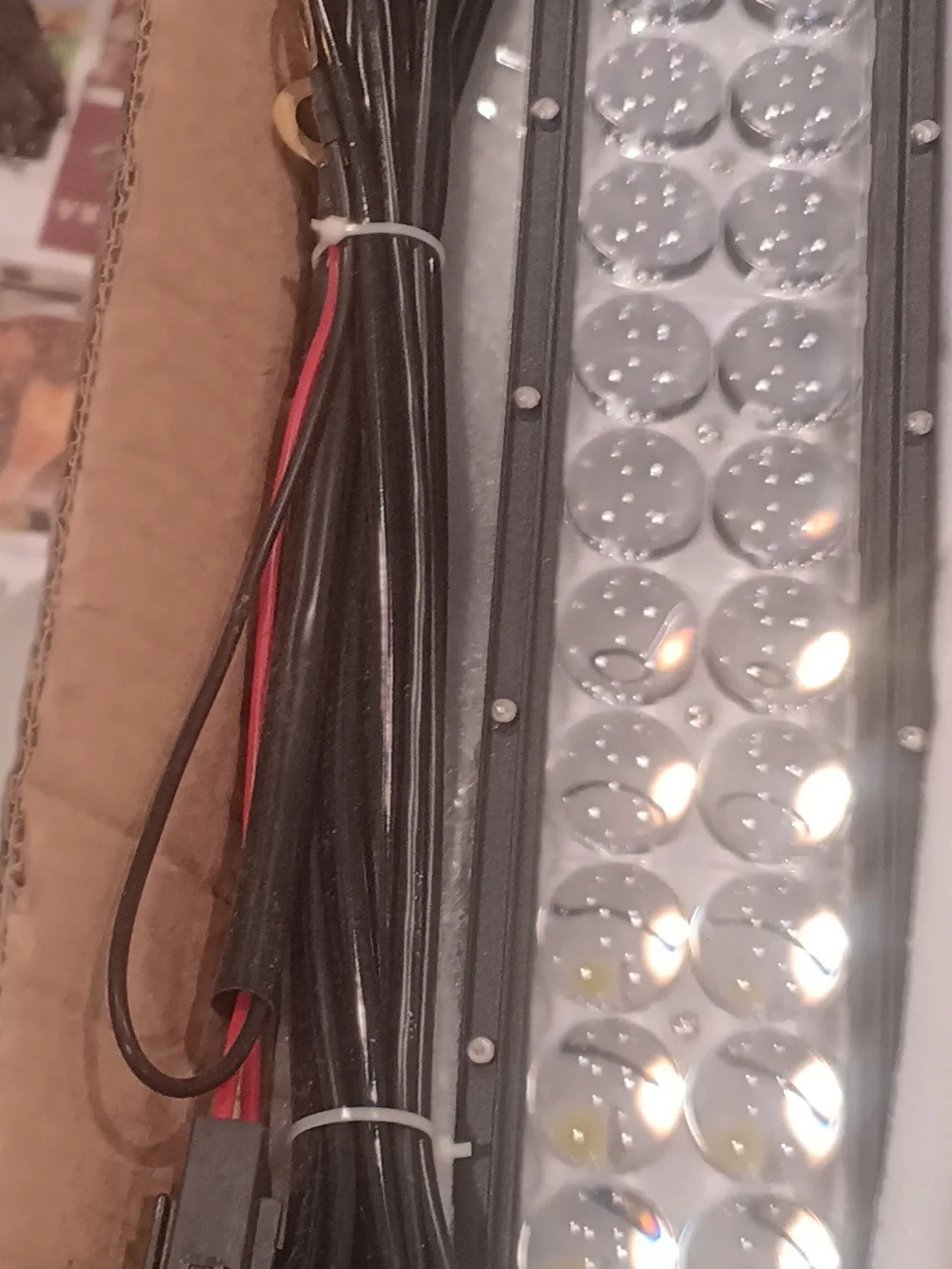 Black LED Light Bar with Wiring Harness - Unbranded